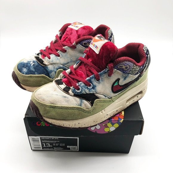 Nike Air Max 1 Concepts Mellow PS Preschool Sneakers Unisex Size 13C - Picture 1 of 12